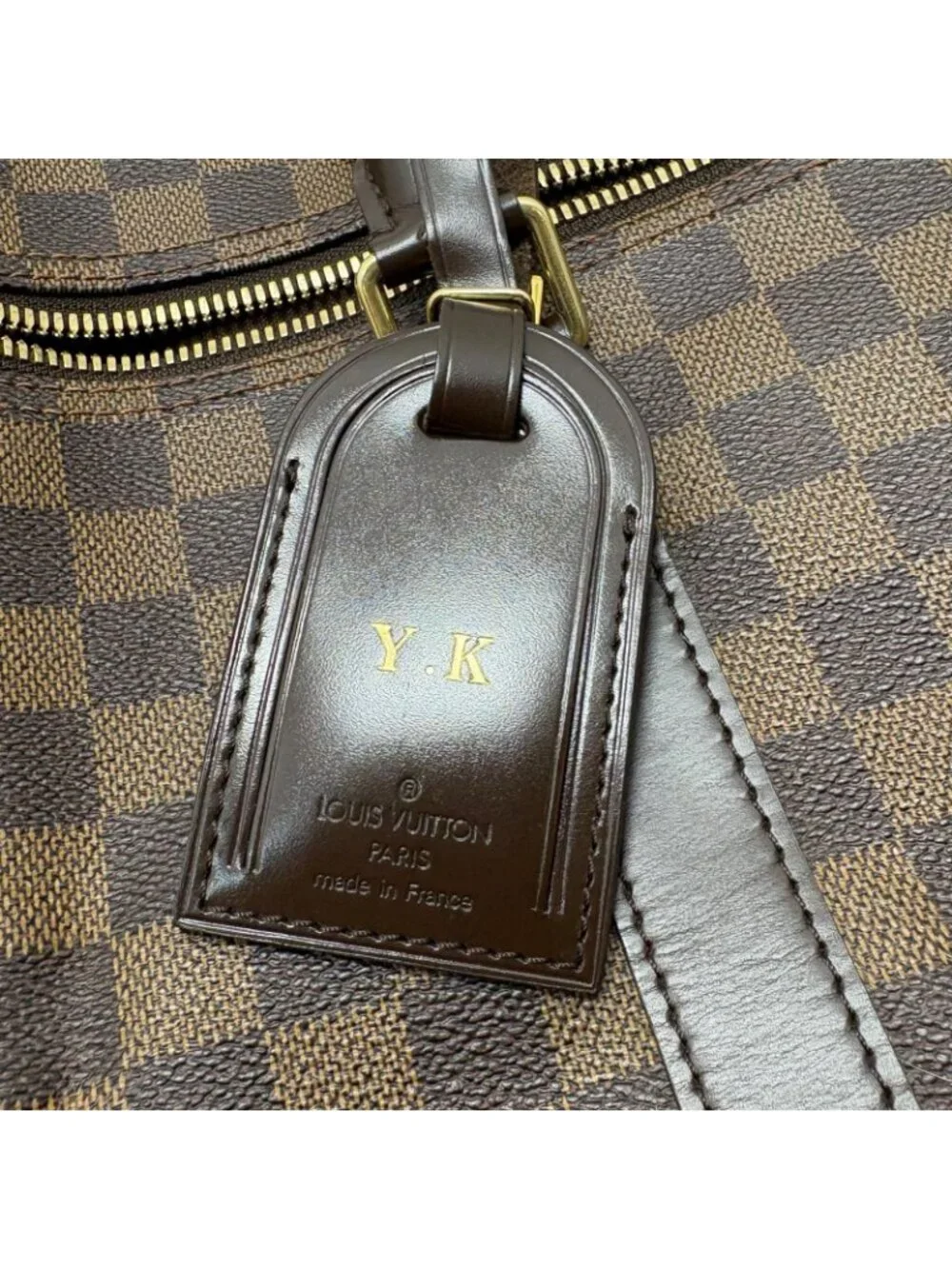 Louis Vuitton Keepall Bandouliere 55 Damier Boston Bag